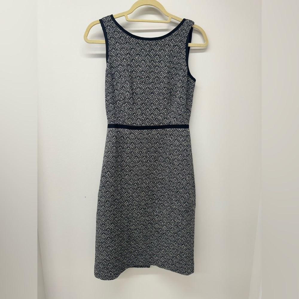 Black and white J Crew pencil dress